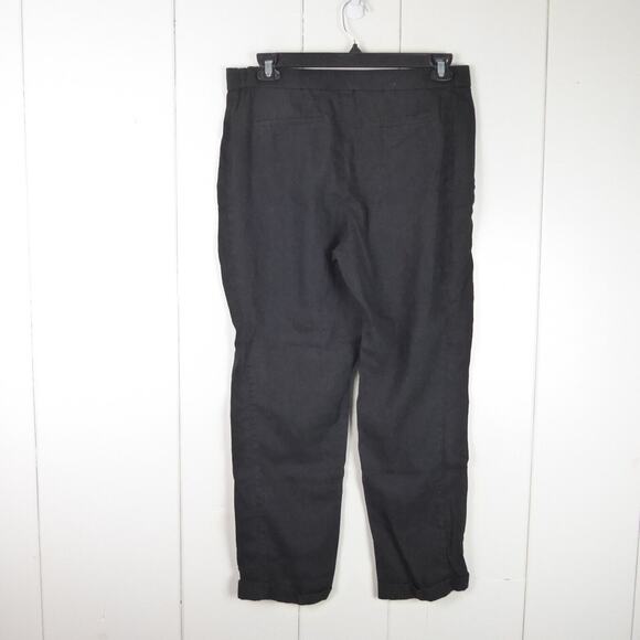 J Jill Pants Womens SZ M Linen Blend Pull On Lightweight Breathable Casual - Picture 6 of 10